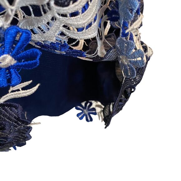 Aidan Mattox Dress Sz 6 Floral Lace Off Shoulder Cocktail Date Night Out Wedding - Picture 5 of 11